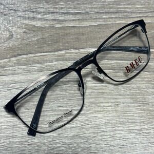 BMEC Modern BIG BAT Matte Black/Gunmetal 57-18-145 Mens Eyeglasses Frames Only